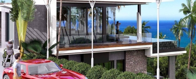 3 Bedroom Sea View Pool Villa for Sale near Karon Beach, Phuket