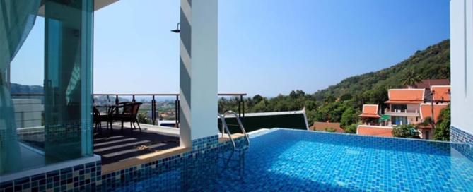 4 Bedroom Sea View Fully Furnished Duplex Pool Villa for Sale in Kata, Phuket