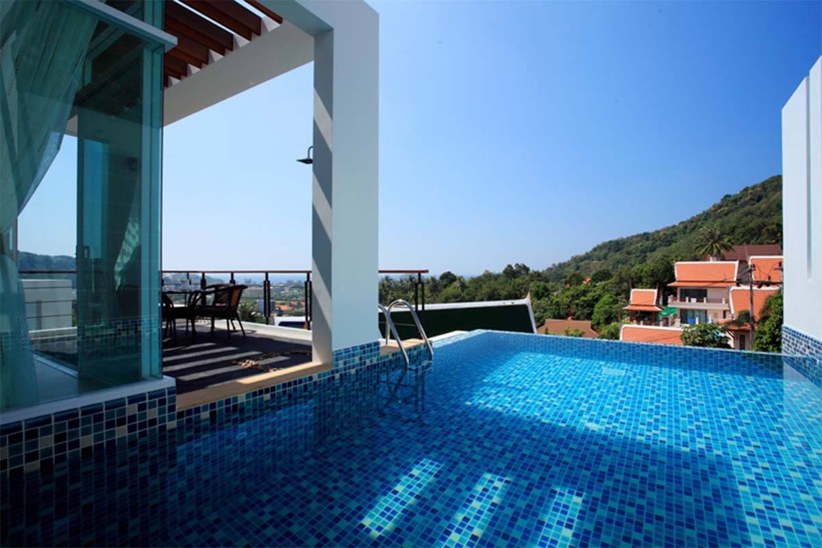 4 Bedroom Sea View Fully Furnished Duplex Pool Villa for Sale in Kata, Phuket