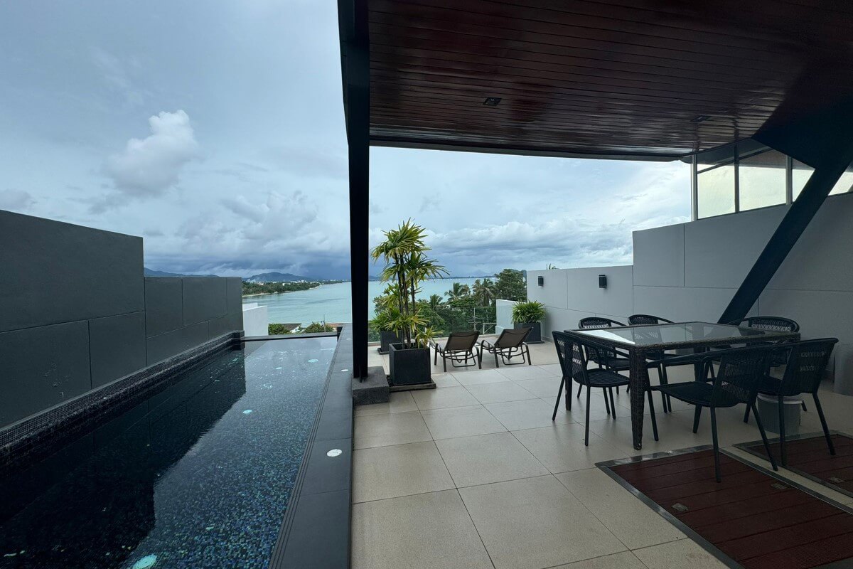 3 Bedroom Villa with 12 Metre Rooftop Pool Overlooking teh Andaman Sea for Sale near Rawai Beach, Phuket
