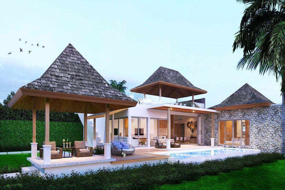 3 Bedroom Sea View Pool Villa for Sale near Kata Beach, Phuket