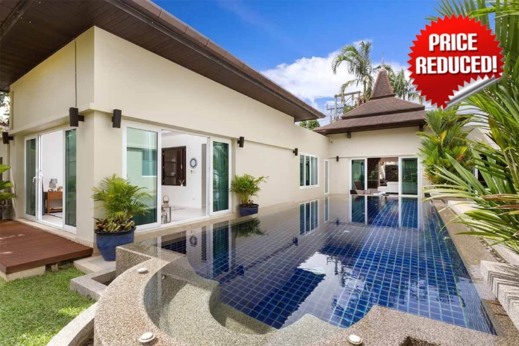 Botanica 3 Bedroom Reduced Price Pool Villa for Sale in Cherng Talay Phuket near Laguna