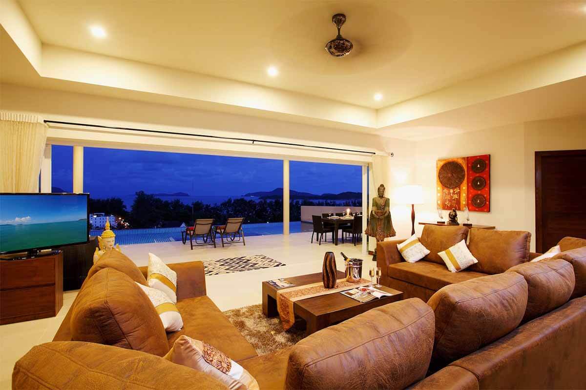 Diamond Villa 9 Bedroom Sea View Pool Villa for Rent in Rawai Phuket