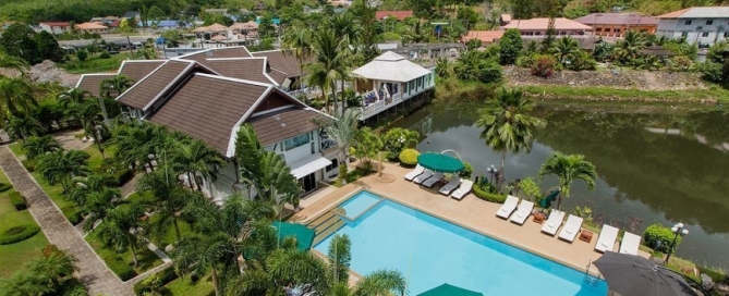 14 Room Fully Licensed Lakeside Hotel for Sale near Loch Palm Golf Club in Kathu, Phuket