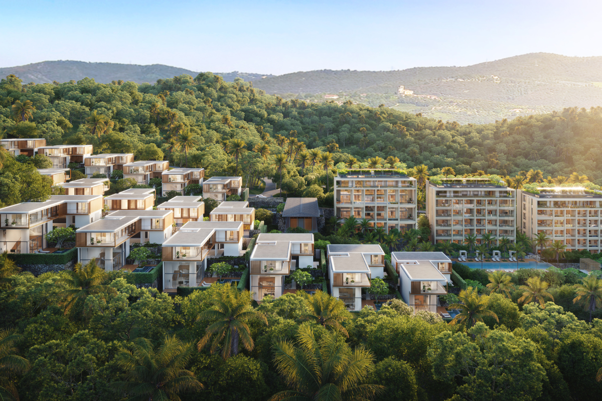 Kiara Reserve in Phuket, a premium residential development offering resort-style living in a serene tropical setting.