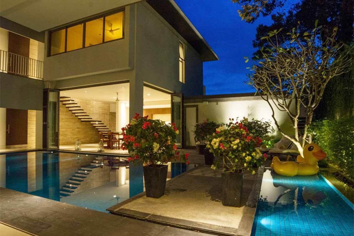 Baan Yamu Courtyard 4 Bedroom Sea View Pool Villa for Sale in Yamu Phuket