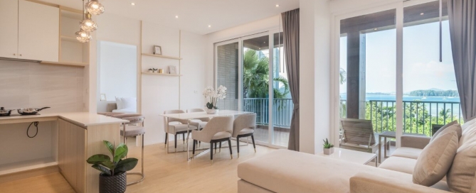 2-bedroom sea view condos along Nai Yang Beachfront - completed show unit
