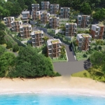studio sea view condos along Nai Yang Beachfront, Phuket - aerial view