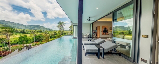 3 Bedroom Mountain View Pool Villa with 12 Metre Swimming Pool for Sale in Thalang Phuket