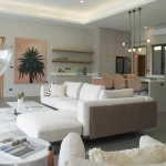 4 or 6-bedroom luxury pool villas in Baan Manik, Phuket living area & breakfast island PSV-MNK-322