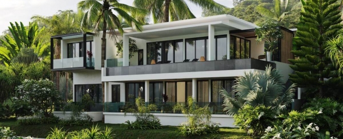 4 or 6-bedroom luxury pool villas in Baan Manik, Phuket exterior view PSV-MNK-322
