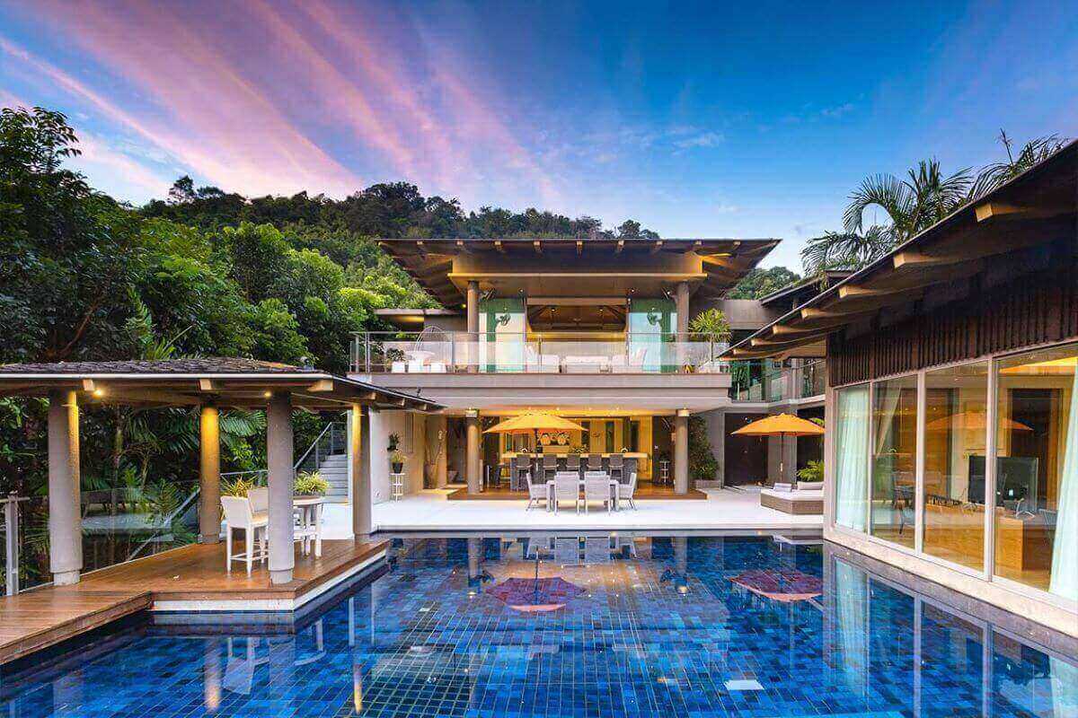 4 Bedroom Sea View Pool Villa for Rent near Layan Beach, Phuket