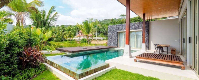3 Bedroom Balinese Style Lakeside Pool Villa for Sale near Layan Beach, Phuket