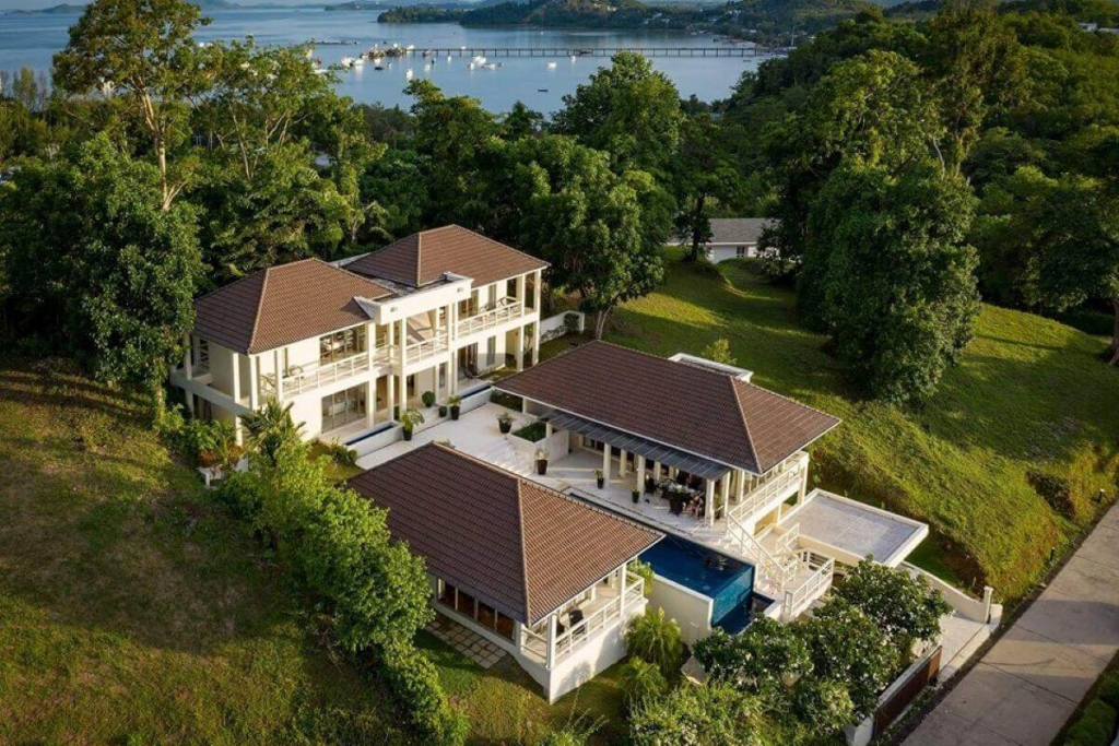 5 Bedroom Luxury Sea View Pool Villa for Rent near Ao Po Grand Marina, Phuket