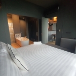 2-bedroom fully furnished sea view condo Soi Saiyuan, Rawai, Phuket master bedroom and bathtub PSC-RAW-376