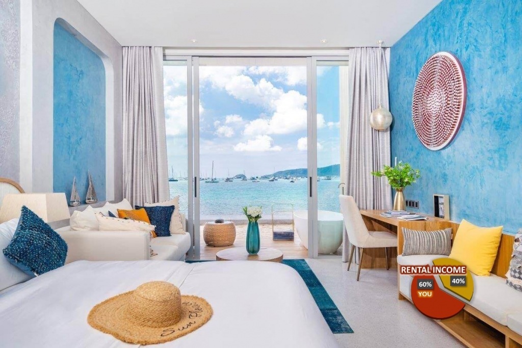 一室公寓海滨度假公寓出售在查龙，普吉岛