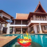 6 Bedroom Thai-Balinese Style Pool Villa for Sale in Nai Harn, Phuket