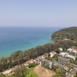 Studio condos in a Resort Community along Nai Thon Beachfront - aerial view