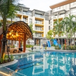 Studio condos in a Resort Community along Nai Thon Beachfront - exterior view