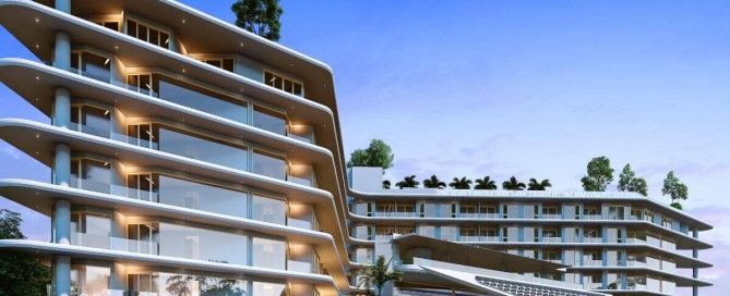 1-2 bedroom condos with 5-star hotel license near Nai Harn Beach, Phuket exterior shot PSC-NAH-485