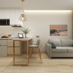 1-2 bedroom condos with 5-star hotel license near Nai Harn Beach, Phuket 1 bedroom living area PSC-NAH-485