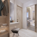 1-2 bedroom condos with 5-star hotel license near Nai Harn Beach, Phuket closet and bathroom PSC-NAH-485