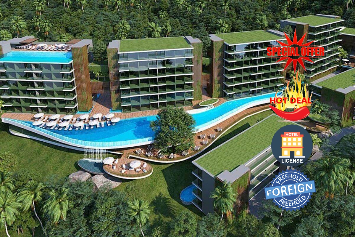 1 Bedroom Foreign Freehold Sea View Resort Condo for Sale near Layan Beach, Phuket