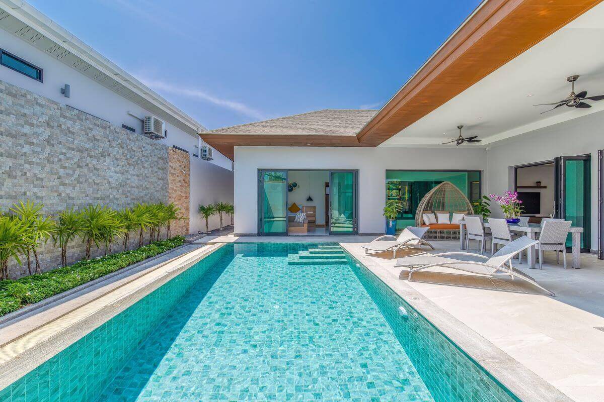 3 Bedroom Fully Furnished Pool Villa For Sale Near Boat Avenue In Cherng Talay Phuket Thai