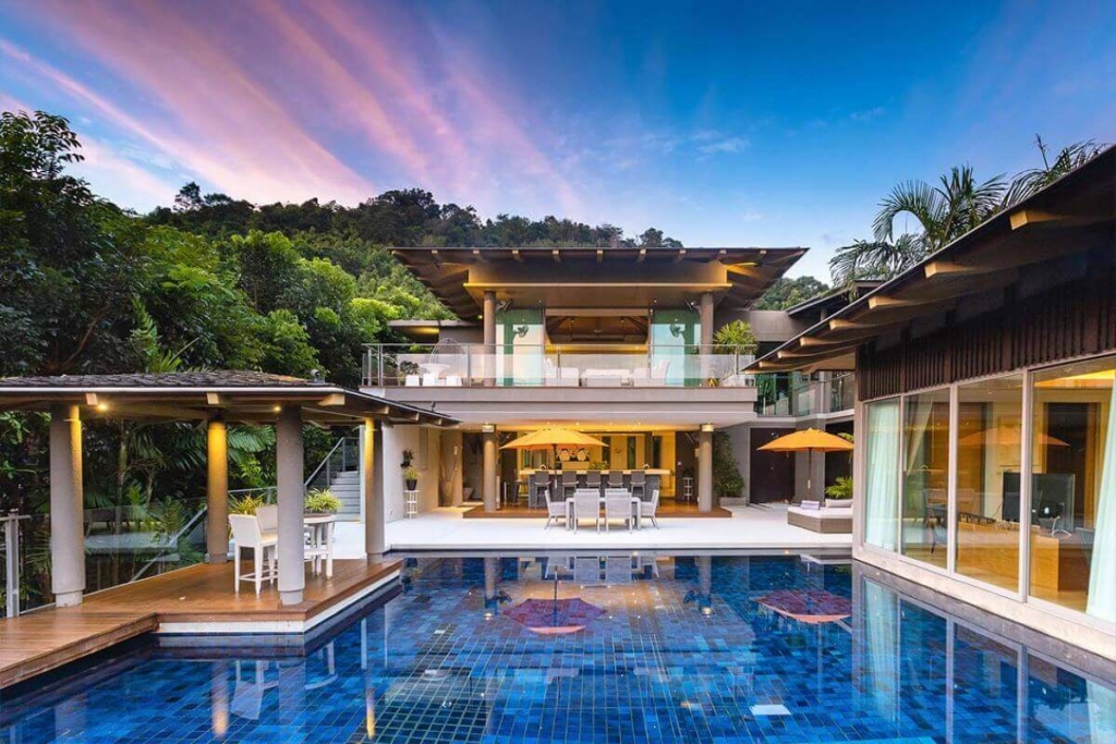 4 + 1 Bedroom Sea View Luxury Pool Villa at La Colline in Layan, Phuket