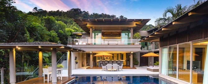 4 + 1 Bedroom Sea View Luxury Pool Villa at La Colline in Layan, Phuket