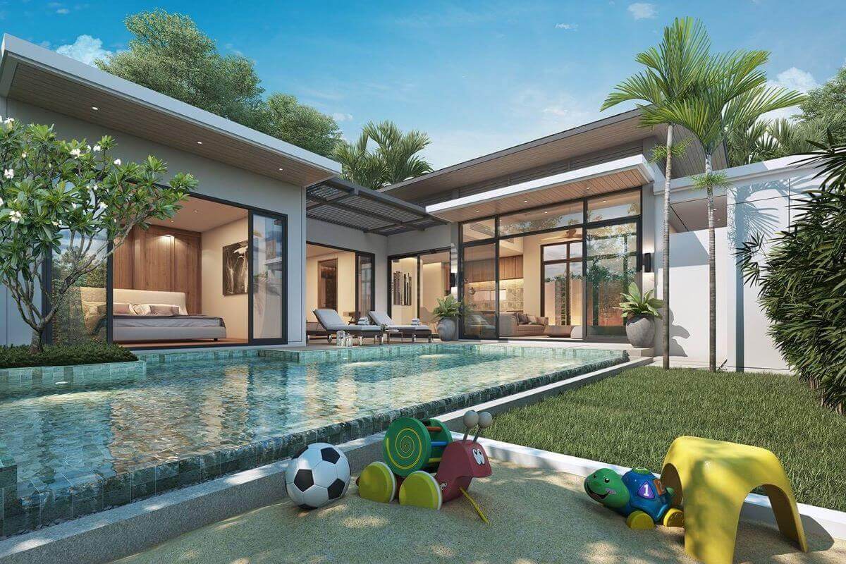 2 Bedroom Pool Villa for Sale near Boat Avenue & Porto de Phuket in Cherng Talay, Phuket