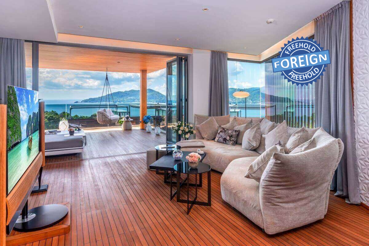 2 Bedroom Foreign Freehold Sea View Condo for Sale by Owner at Bluepoint near Patong Beach, Phuket