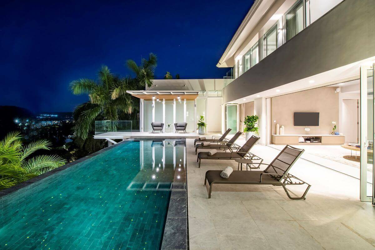 4 Bedroom Pool Villa with Awesome Sea Views for Sale at Surin Heights near Surin Beach, Phuket