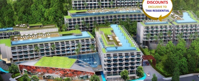 1 Schlafzimmer Resort Condo w / Balkon Pool zum Verkauf zu Fuß zum Surin Beach, Phuket