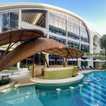 2-3 bedroom eco-friendly resort condos 900m Layan Beach, Phuket - poolbar