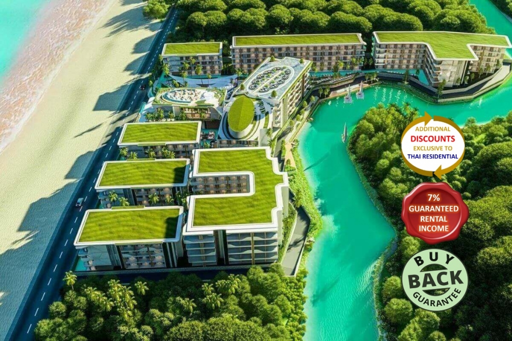 1卧室度假村公寓出售50米到邦涛海滨，普吉岛