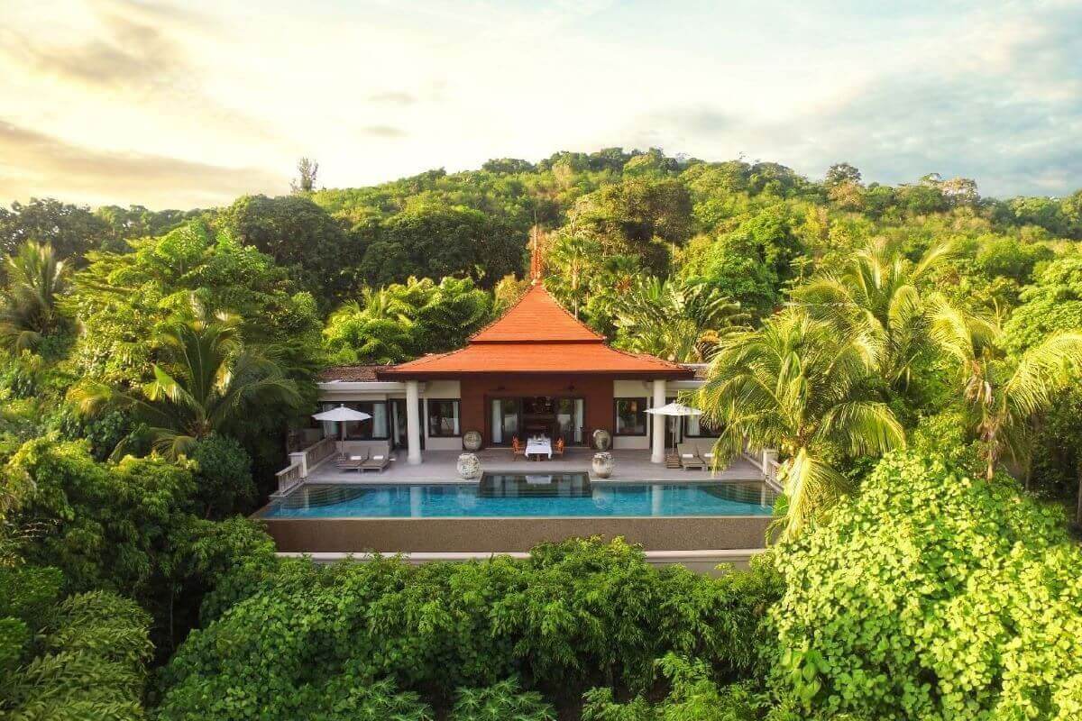 2 Bedroom Sea View Pool Villa for Sale with Private Beach Access at Trisara in Cherng Talay, Phuket
