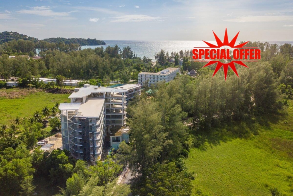 普吉岛邦涛海滩和赶上海滩俱乐部附近的2卧室度假公寓出售