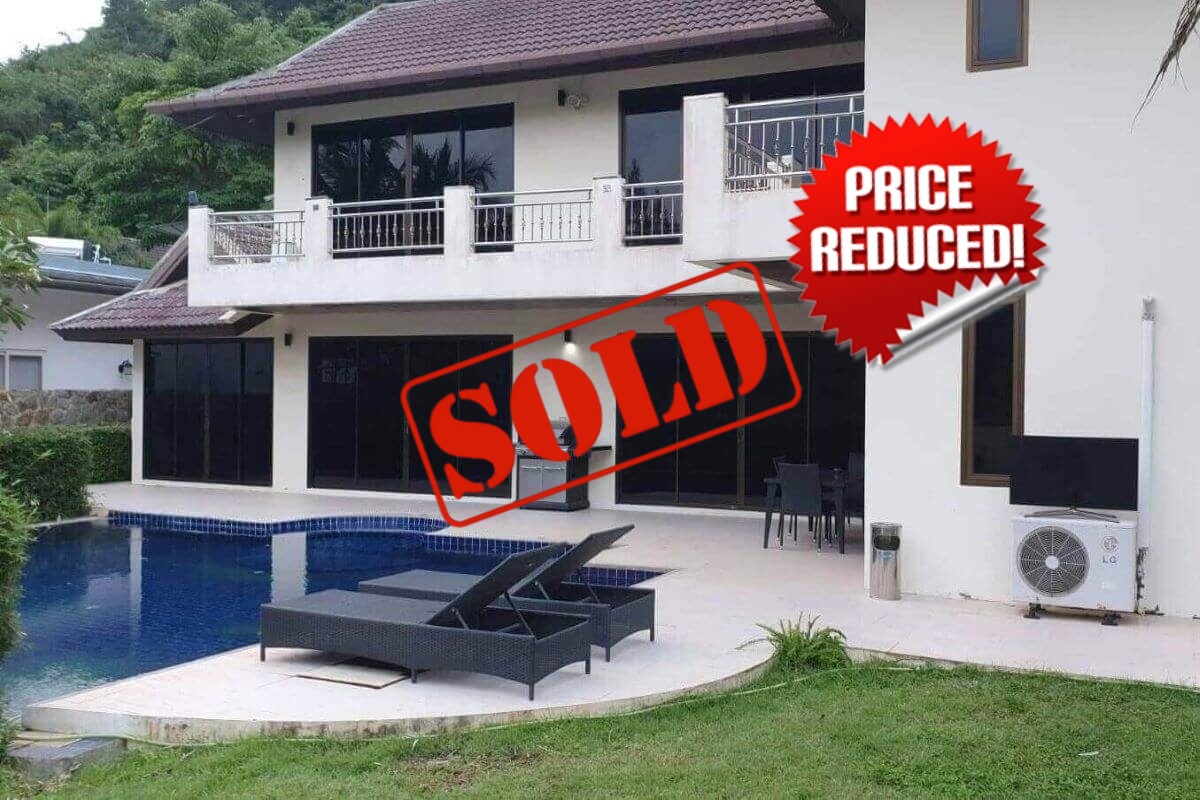 4+1 Bedroom Pool Villa for Sale near Loch Palm & British International School in Kathu, Phuket