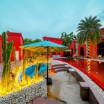 24-Bedroom Boutique Villa & Hotel Resort in Thalang, Phuket poolside with turquoise seat PSR-THA-642