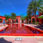 24-Bedroom Boutique Villa & Hotel Resort in Thalang, Phuket exterior with red pool and building structures PSR-THA-642