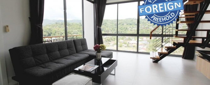 2 Bedroom Foreign Freehold Duplex Penthouse Condo for Sale near Kamala Beach, Phuket