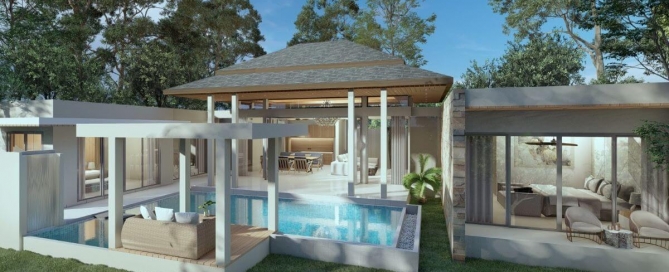 3 + 1 Bedroom Modern Pool Villa for Sale in Nai Yang, Phuket