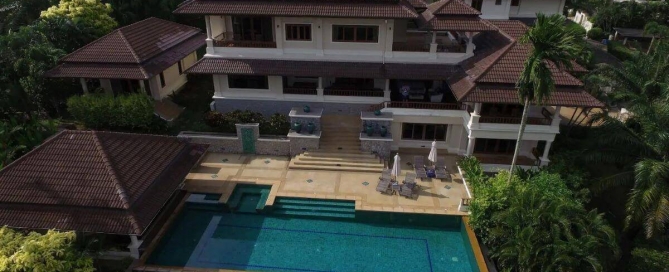 5 Bedroom Hilltop Pool Villa for Rent Ovelooking Laguna in Cherng Talay, Phuket