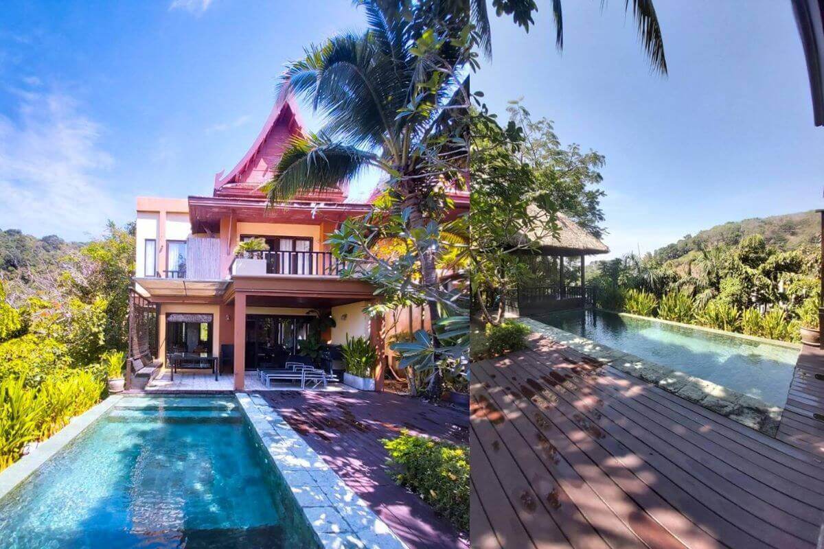 5 Bedroom Mountainside Pool Villa for sale at Nakathani near Nakalay Beach in Kamala, Phuket
