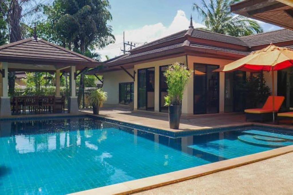 3 Bedroom Balinese Style Pool Villa for Sale near Phuket Fantasea & Kamala Beach in Phuket