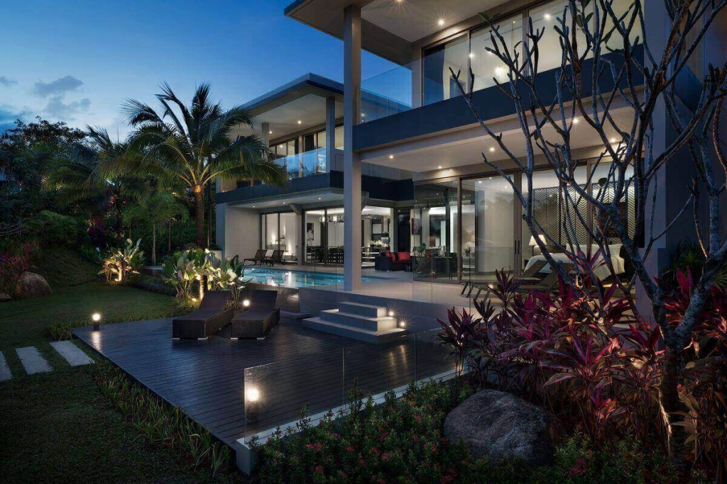 4 Schlafzimmer Hilltop Luxus Pool Villa Resort zum Verkauf in der Nähe von Layan Beach, Phuket