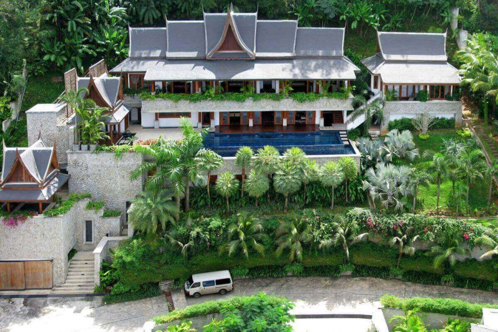 4 Bedroom Sea View Luxury Thai-Style Pool Villa for Sale at Surin Hill near Surin Beach, Phuket