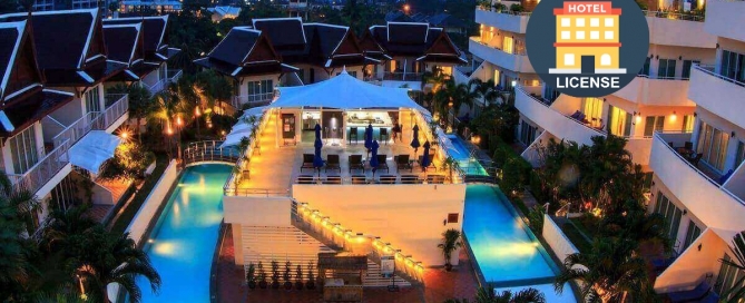 82 Room 4 Star Family Apartment Resort with Hotel License for Sale near Karon Beach, Phuket