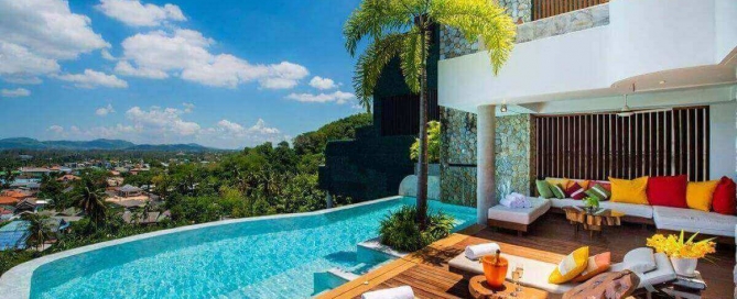 4 Bedroom Sea View Luxury Hillside Pool Villa for Sale in Bang Tao, Phuket